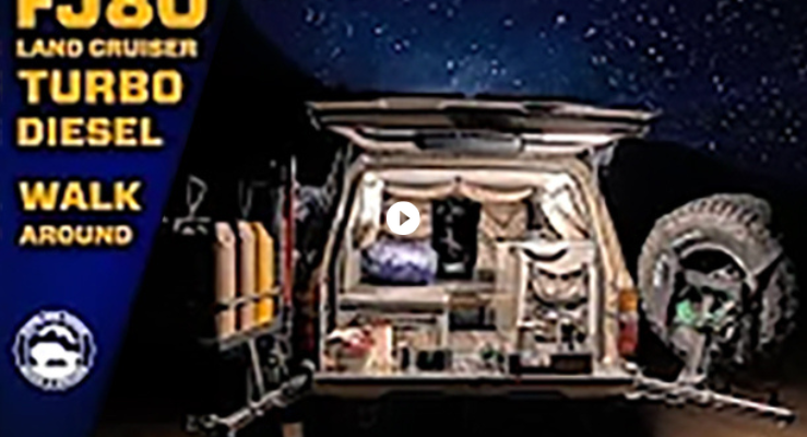 Live inside LC80 Overland Rig