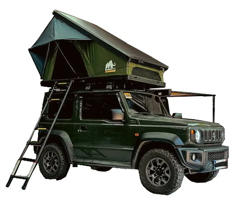 suzuki jimny roof top tent Mammoth Slimshell X Aluminum rooftop tent