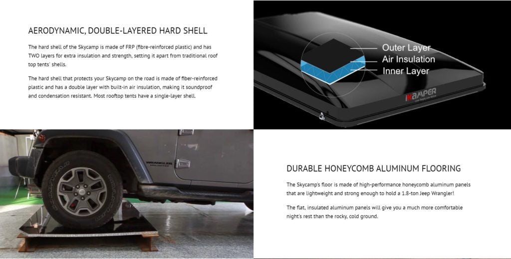 IKAMPER Skycamp 4X Roof Top Tent v. 2.0 (4-person RTT)