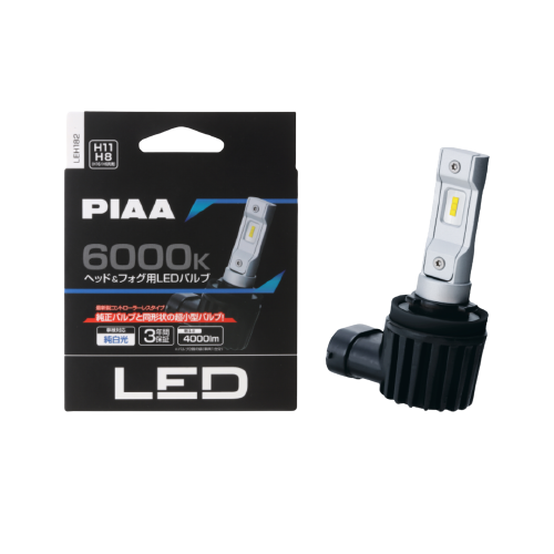 PIAA LEH182 H8/9/11/16 6000K LED Bulb