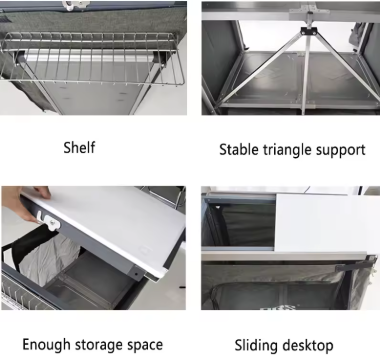 BRS Portable Aluminum Kitchen for Camping