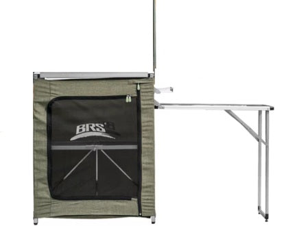 BRS Portable Aluminum Kitchen for Camping