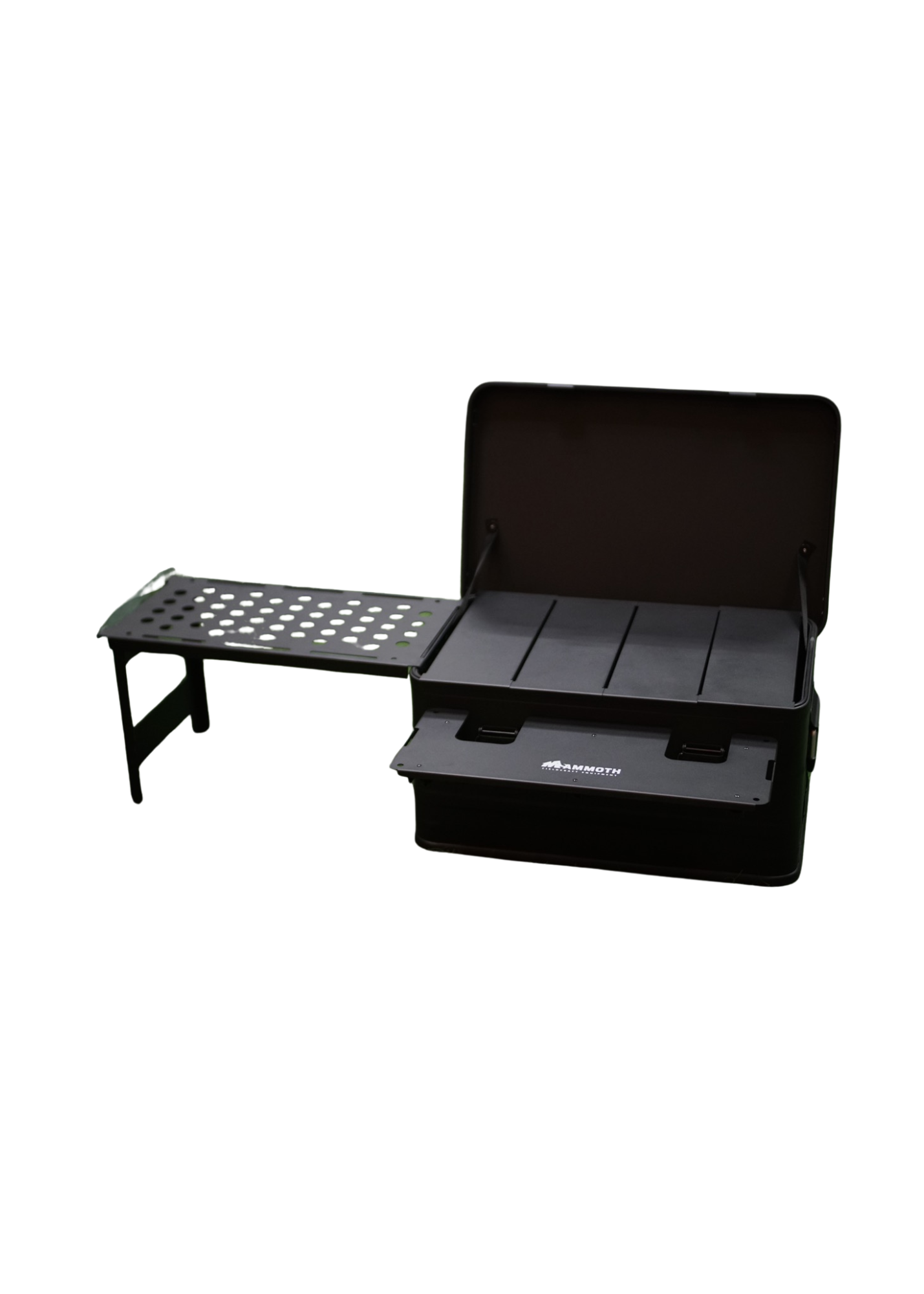 Mammoth Fieldcraft Eqiuipment Lightweight Aluminum Camp Box with Table Extension
