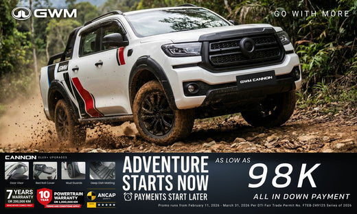 Drive the GWM Cannon SLUX + with ₱98K Down and 2 Months Free – Offer Until  May 31, 2026
