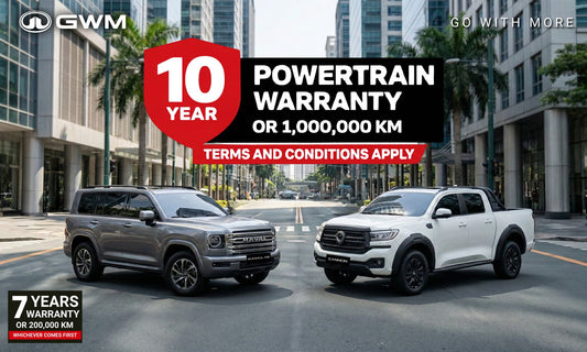 GWM Philippines Introduces 10-Year / 1,000,000 KM Powertrain  Warranty