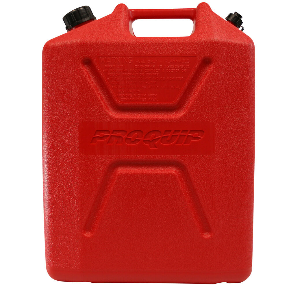 Pro Quip 20L Plastic Fast Pour Fuel Can – Unleaded Red