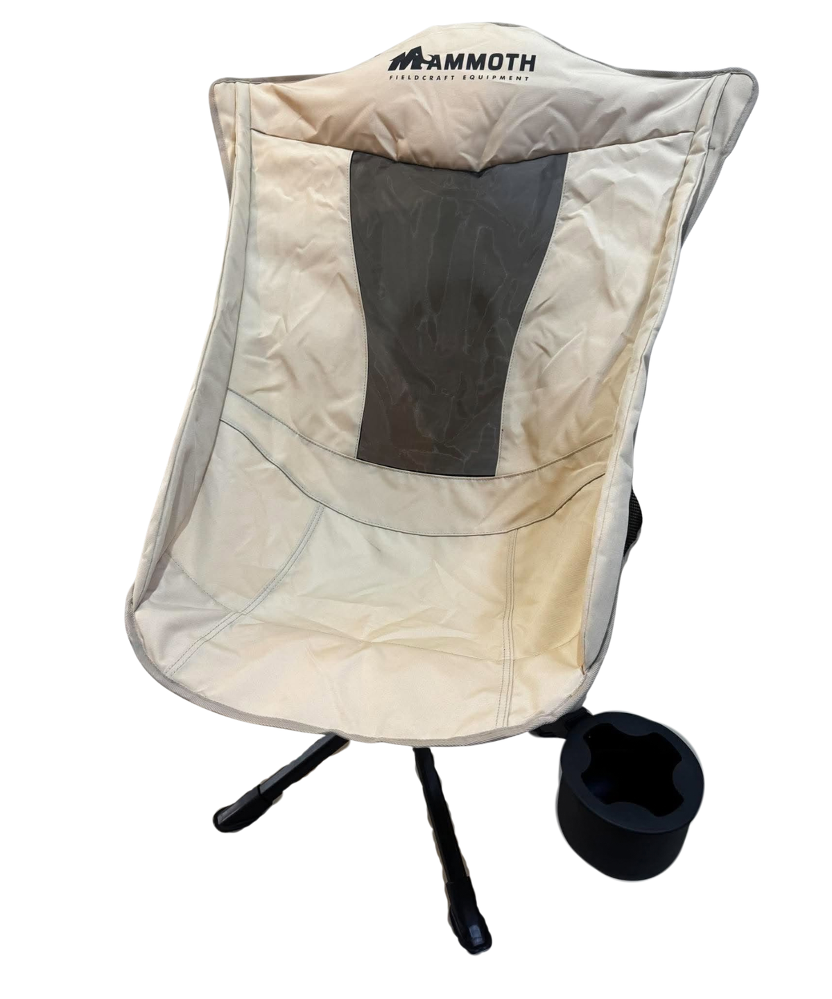 Mammoth Fieldcraft Equipment Swivel Camp Chair HIGHBACK with Cup holder