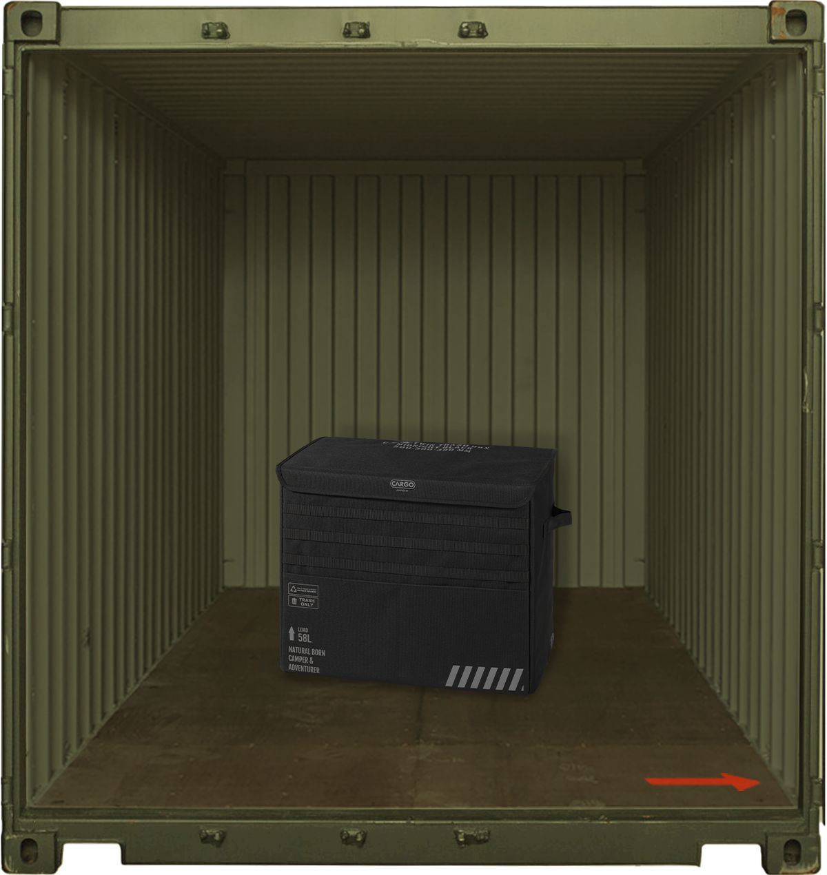 Cargo Container Twin Trash Box