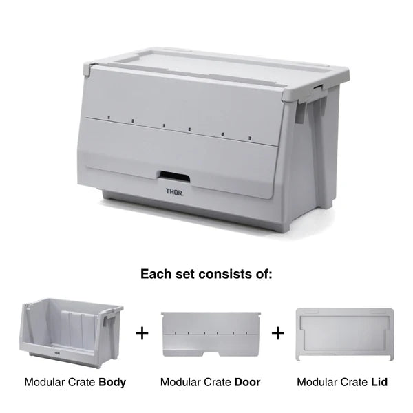 50L THOR Stackable Modular Crates/Shelf Container [SET]