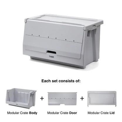50L THOR Stackable Modular Crates/Shelf Container [SET]