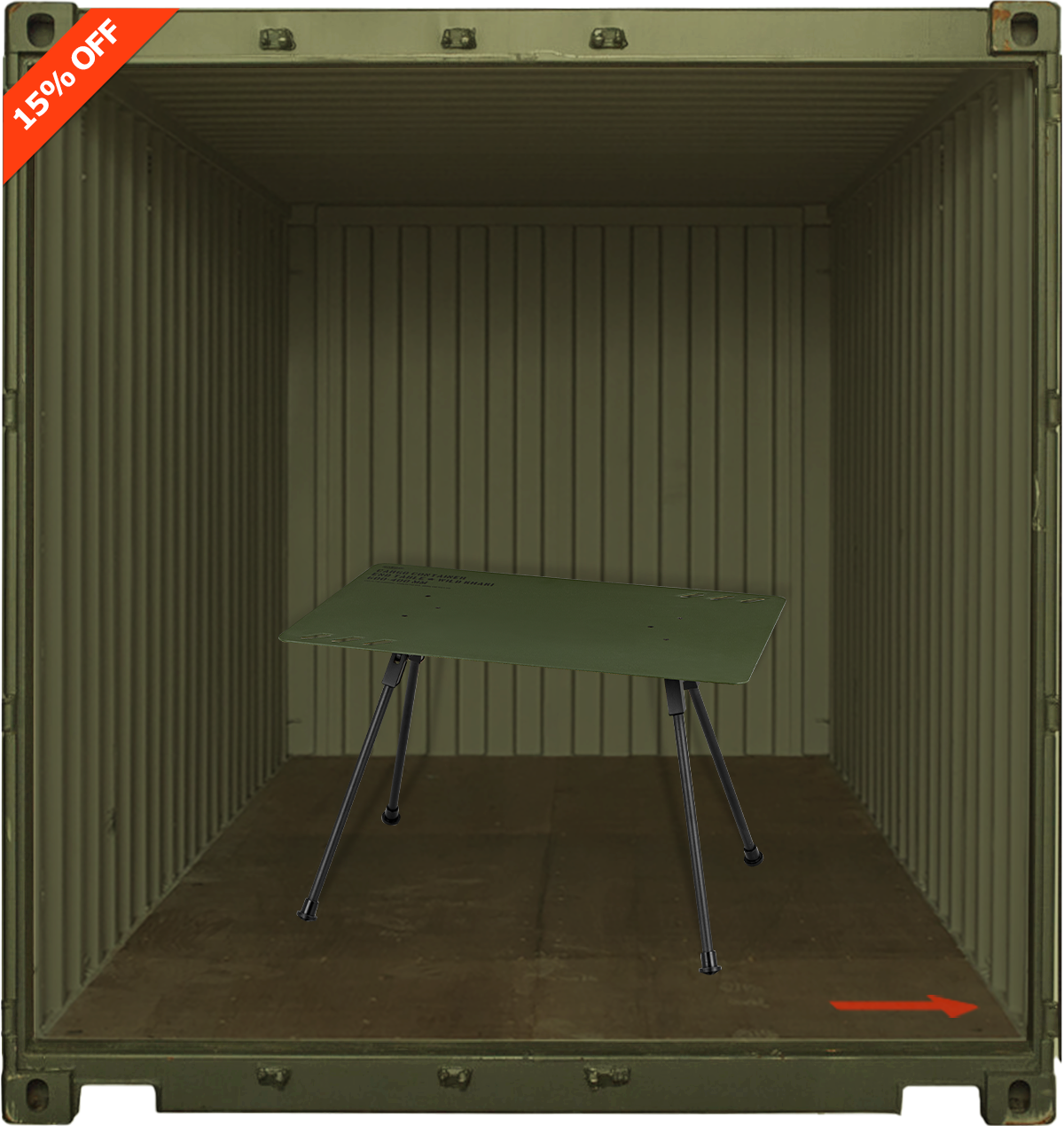 Cargo Container End Table