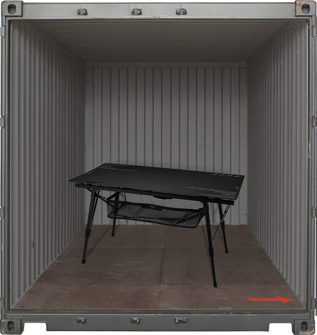 Box Container Table Cargo Container 3-way Table