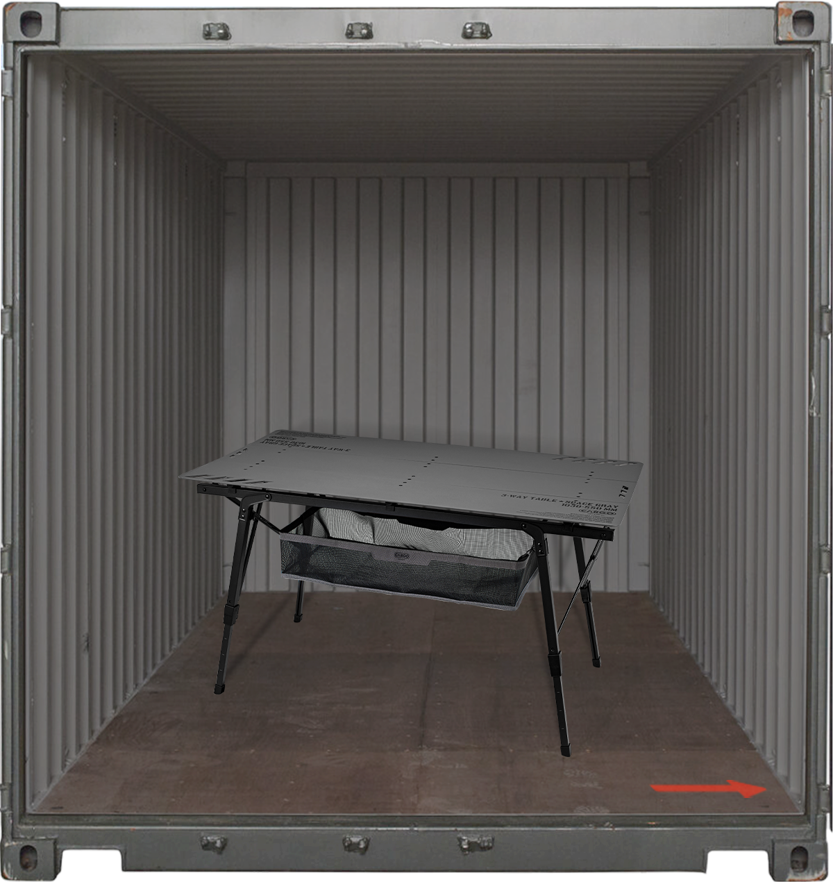 Cargo Container 3-way Table