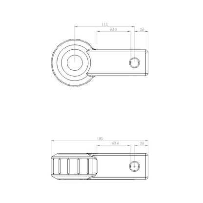 Saber Aluminium Recovery Hitch