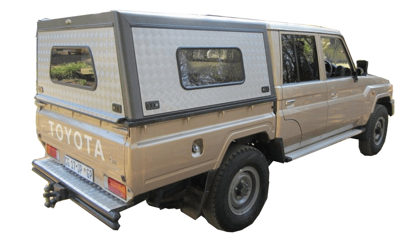 Bushtech Aluminum Canopy- Toyota Land Cruiser Double Cab