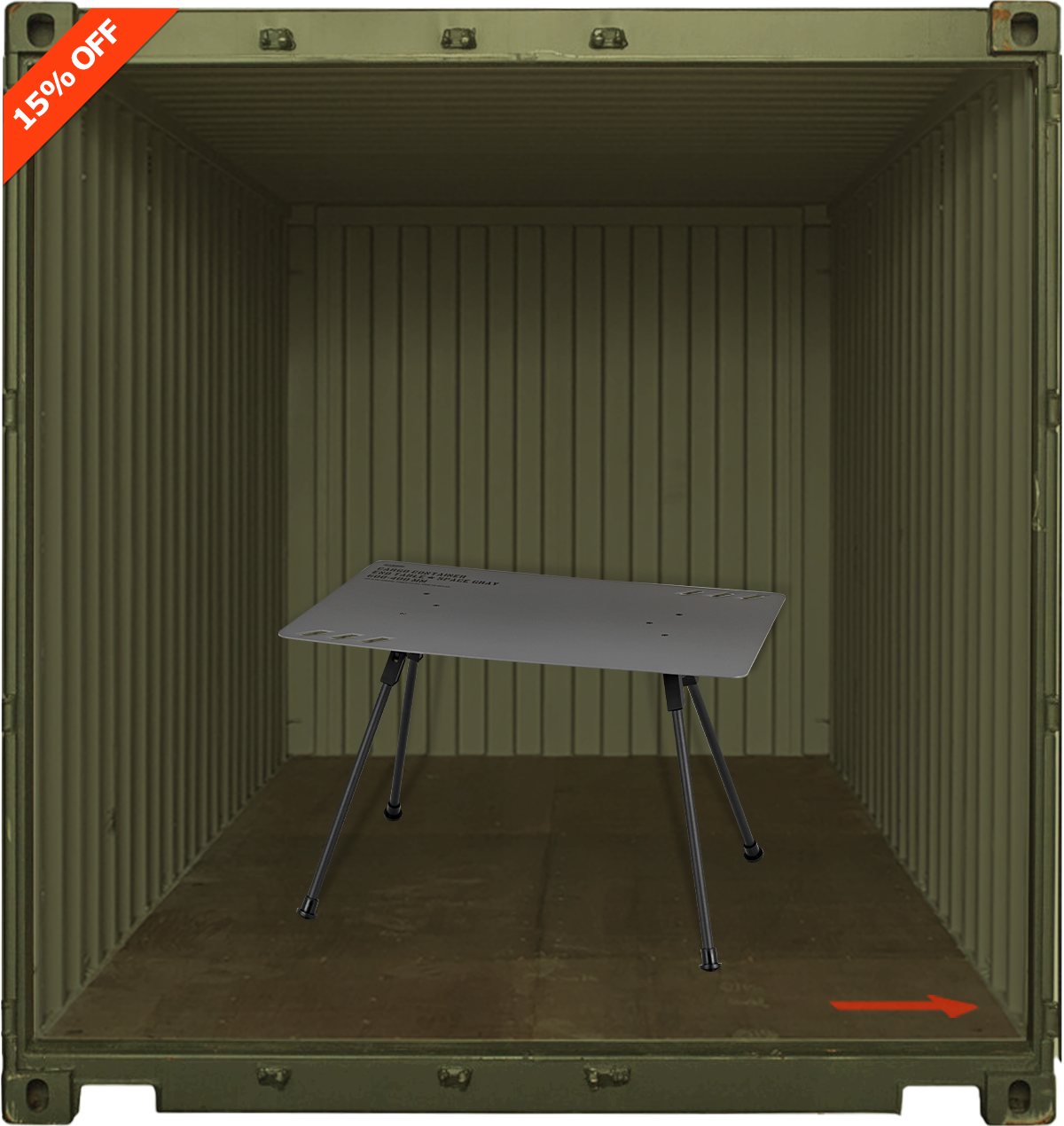 Cargo Container End Table