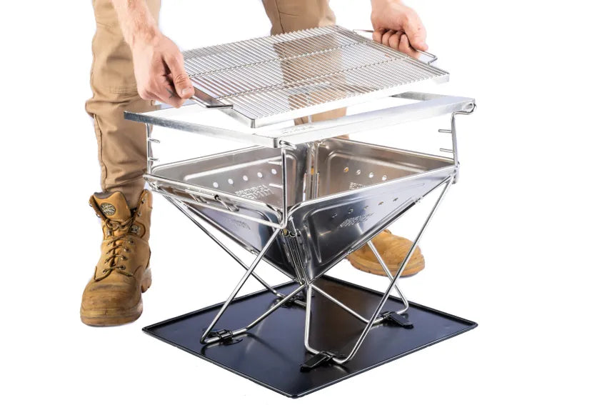 Kings Premium Stainless Steel Firepit Grill