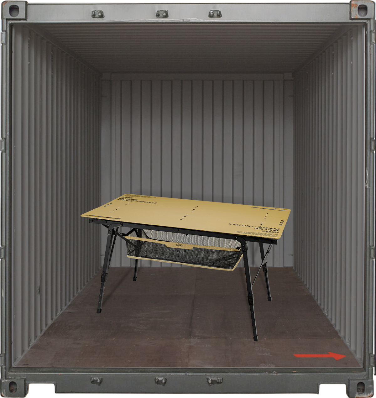 Cargo Container 3-way Table