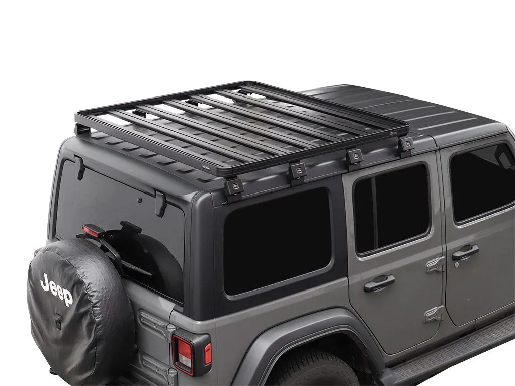 Front Runner Jeep Wrangler JL 4 Door (2018-Current) Slimline II 1/2 Gutter Mount Roof Rack Kit