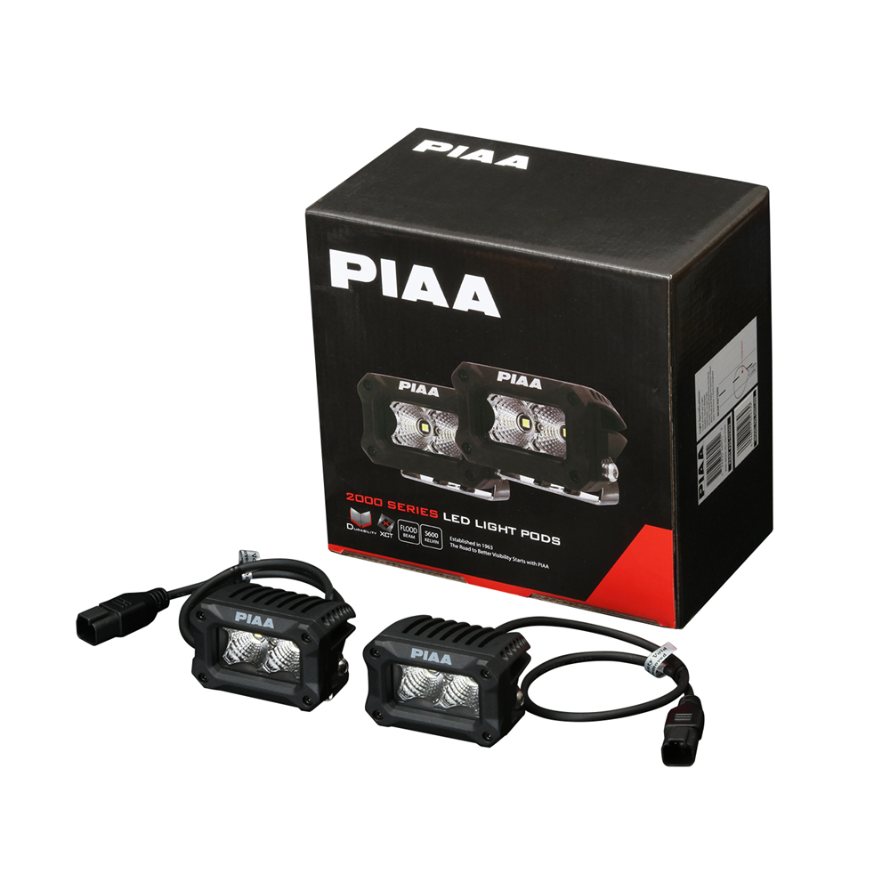 PIAA 2000 LED CUBE LP FLOOD KIT