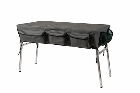 Bushtech Stainless table- Canvas Table Cloth with Pouches